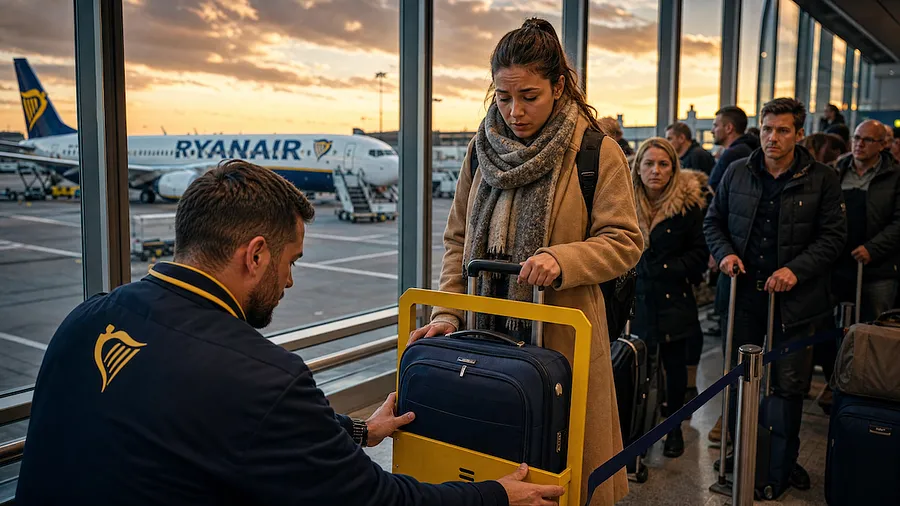 Ryanair zaostrza zasady: nowe wymiary bagażu, cyfrowe karty pokładowe i surowe kary dla pasażerów