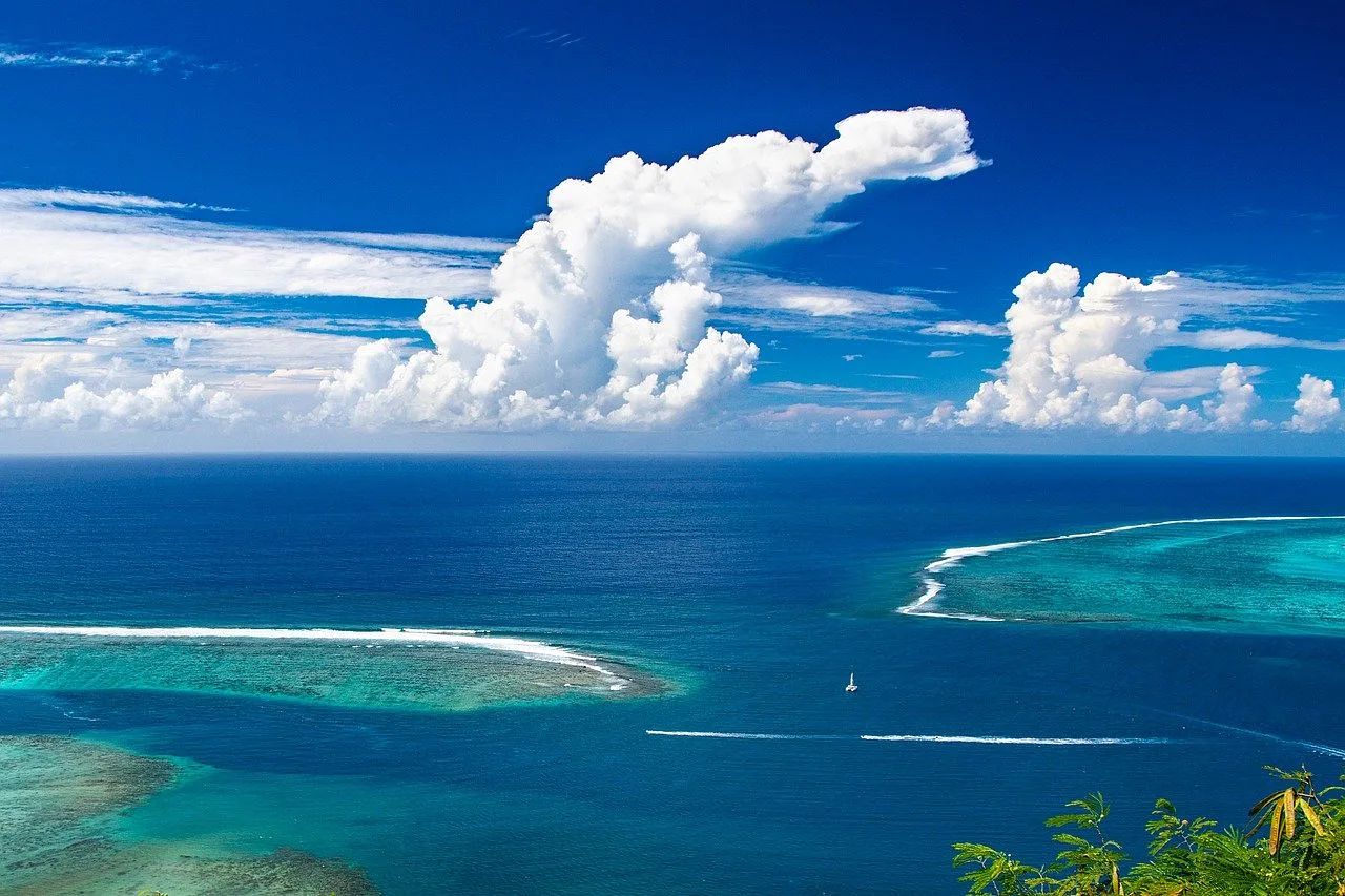 Ocean Spokojny w okół wysp Polinezji francuskiej