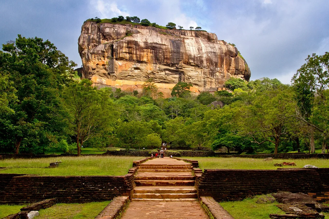 Sigiriya na Sri Lance, droga prowadząca do góry