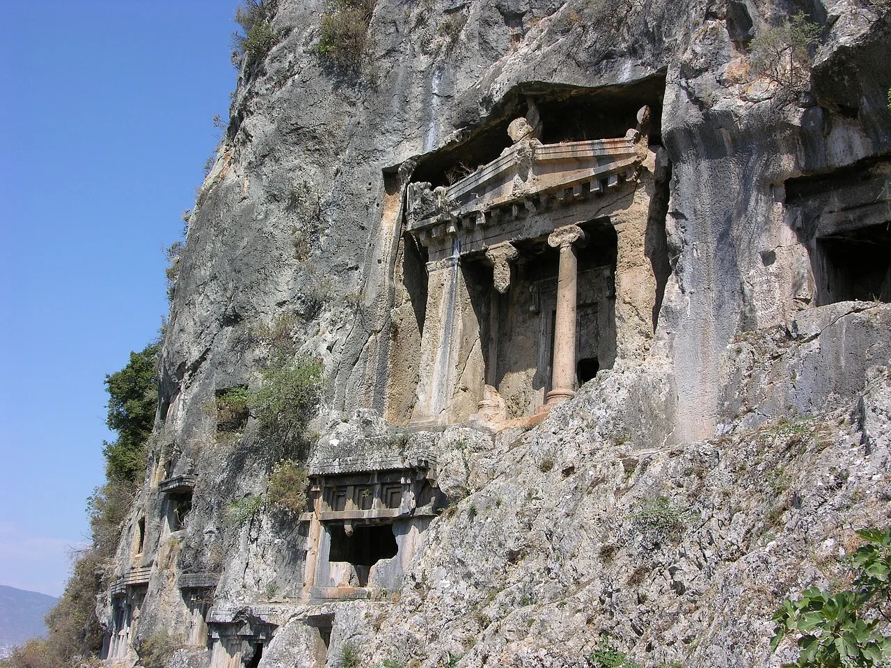 fethiye skalne zabytki 