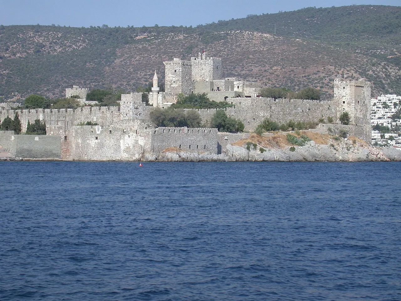 Zamek-forteca w Bodrum, Turcja, z widokiem na morze